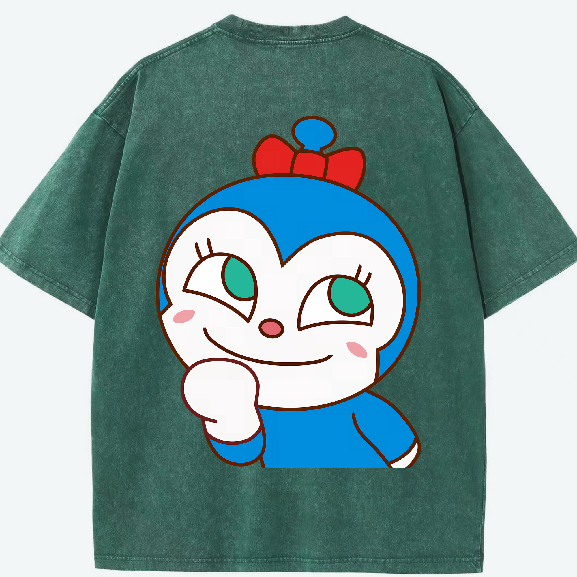 （画像用） アンパンマン Anpanman 綿100% ヴィンテージ風 半袖Tシャツ（背面プリント）